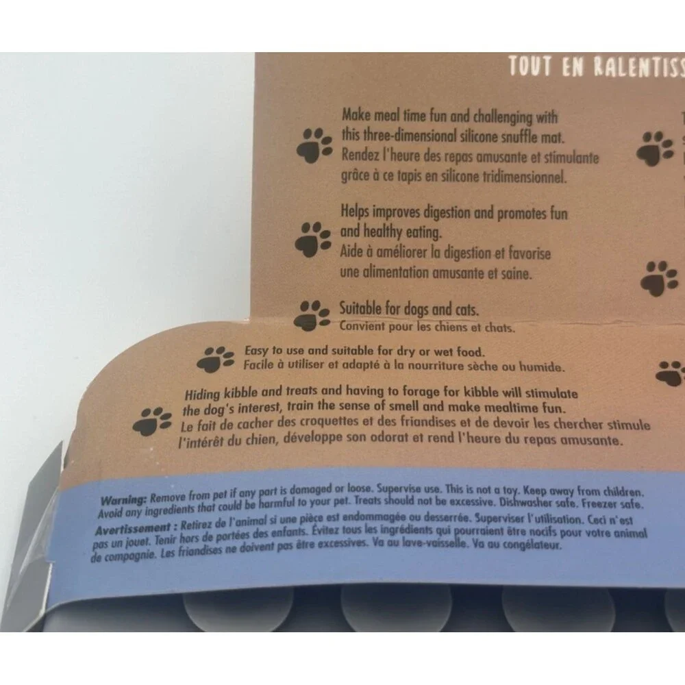 Nice Paws Silicone Snuffle Mat-Sniff’n Find Interactive Mat-Heavy-Duty Suction